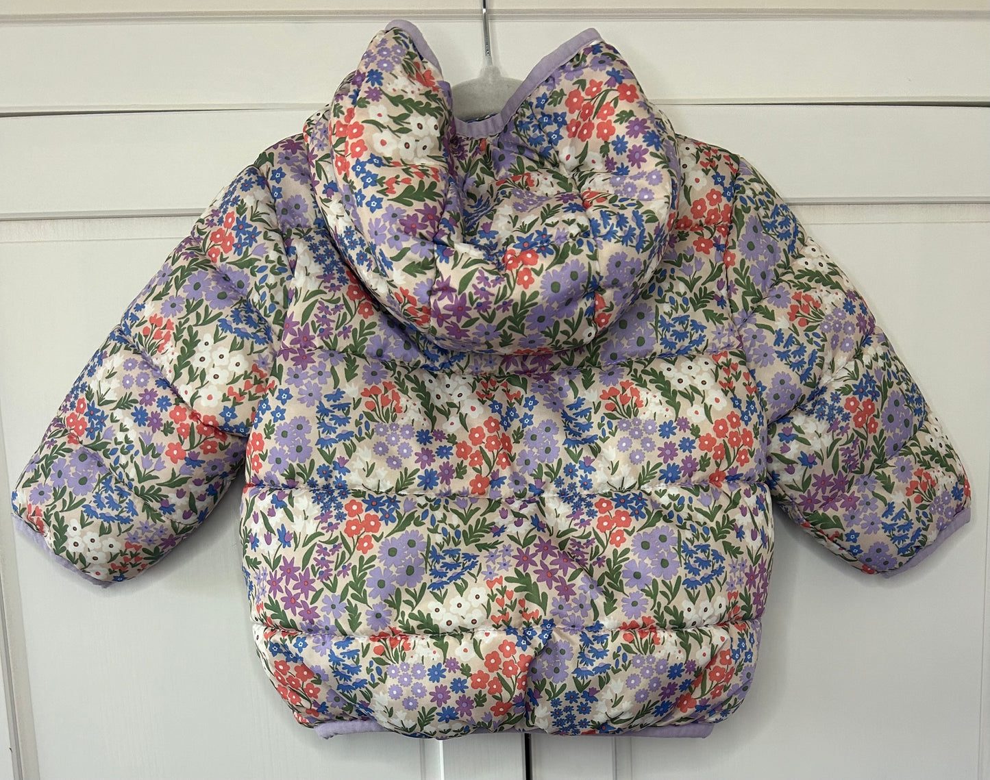 M & S Floral coat 3-6m